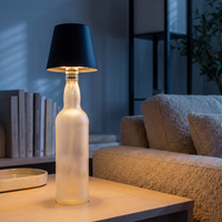 Flessenlamp - Oplaadbare LED Tafellamp - set van 2 st.