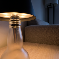 Flessenlamp - Oplaadbare LED Tafellamp - set van 2 st.