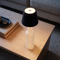 Flessenlamp - Oplaadbare LED Tafellamp - set van 2 st.