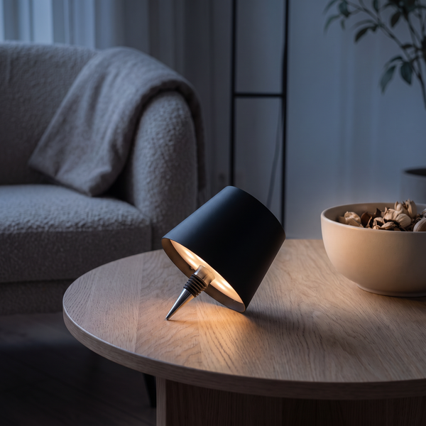 Flessenlamp - Oplaadbare LED Tafellamp - set van 2 st.