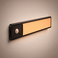 Kastlamp met Bewegingssensor - Zwart - set van 2 st.