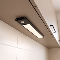 Kastlamp met Bewegingssensor - Zwart - set van 2 st.