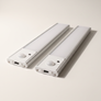 Kastlamp met Bewegingssensor - Zilver - set van 2 st.
