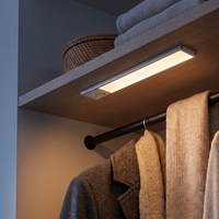 Kastlamp met Bewegingssensor - Zilver - set van 2 st.