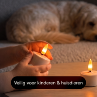 LED Kaarsen - Oplaadbare Waxinelichtjes 12x