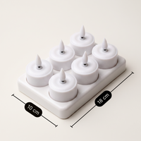 LED Kaarsen - Oplaadbare Waxinelichtjes 6x