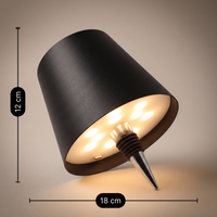 Flessenlamp - Oplaadbare LED Tafellamp - set van 2 st.